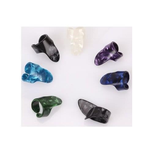 Fashion Colorful 10pcs Guitar Nail Set A Box of Ten Guitar Practice Nails Guitar Nail for Thumb and Forefinger Nail Protection