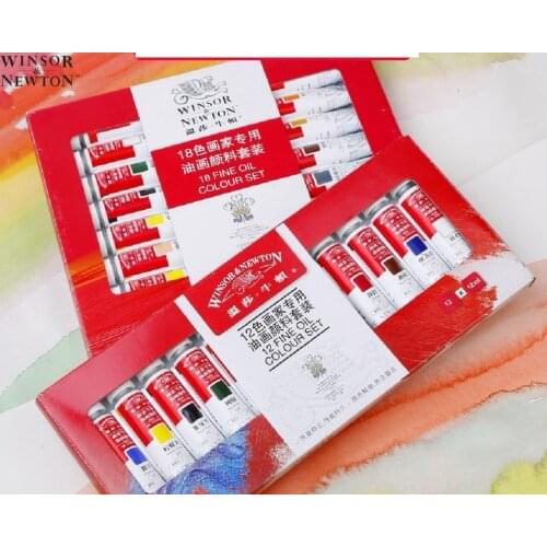 British Windsor Newton oil paint acrylic pain 12/18/24 color art paint tube oil paint set 12ml
