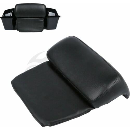 Motorcycle Pillow Pad Backrest Razor Chopped Trunk For Harley Touring Tour Pak Road King Street Electra Tri Glide Models 1997-13