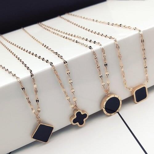 Wholesale Various Styles Trendy Female Pendant Link Chain Choker Necklace Women Girl Metal Jewelry Accessory Party