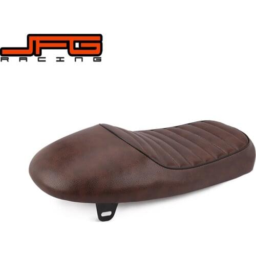 Motorcycle Brown Retro Saddle Soft Rear Passenger Seat Pad Cushion For Harley Davidson Bobber Honda CG 125