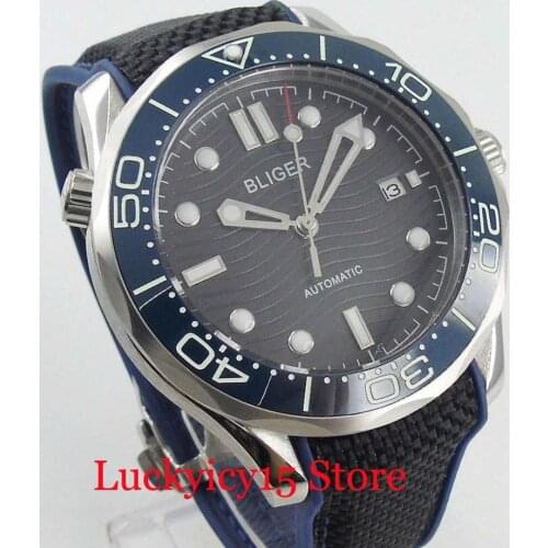 Hot High Quality Mechanical Mens Watch Automatic Movement With Date Window 41mm Wristwatch Date Display Ceramic Bezel