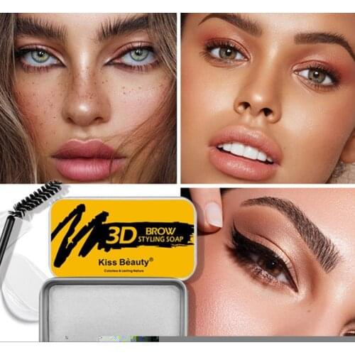 Transparent Eyebrow Cream Styling Wax Fluffy Eyebrows Lasting Waterproof Makeup Refreshing Long Gel Soap Brow Eye Y8N7