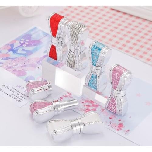 10/30/50pcs Cosmetic Empty Lip Balm Lipstick Tubes DIY 12.1mm Bowknot Empty Lipstick Tubes Refillable Bottles Container