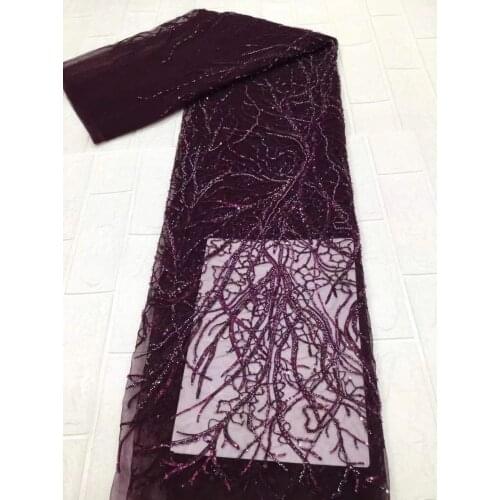 Luxury handmade beading, heavy industry stone embroidered fabric, high-end evening dress design, French mesh lace wedding fabric