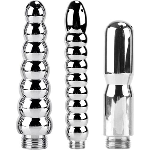 Aluminum Alloy Bidet Faucets Rushed Butt Douche Shower Cleaning Enemator Enema Metal Cleaner Plugs Tap Adult