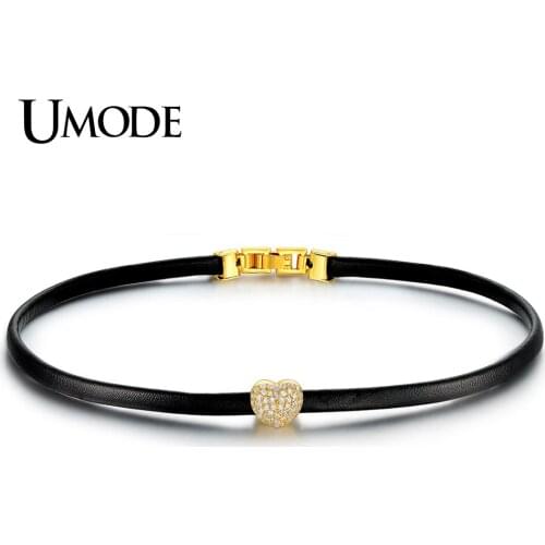Женские кожаные чокеры UMODE China At AliExpress