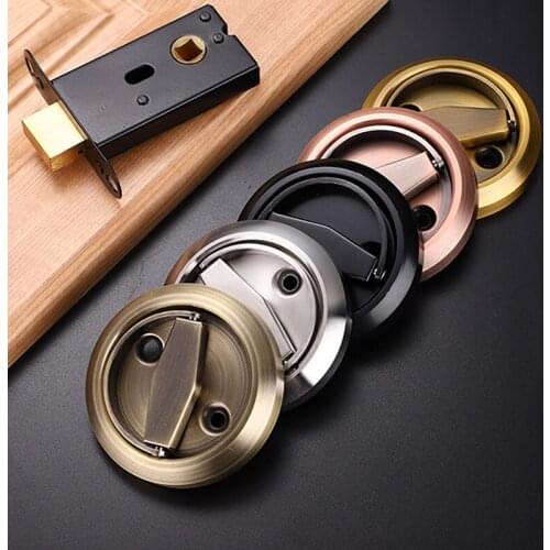 1Piece 304 Stainless Steel Knob Drawer Handle Pulls Hidden Handle with 1set lock For Room Cabinet Knob screws included