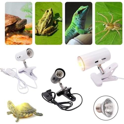1PC Pet Reptile Turtle Heat UVA+UVB Lamp Bulb Heating Light Holder Clip Holder