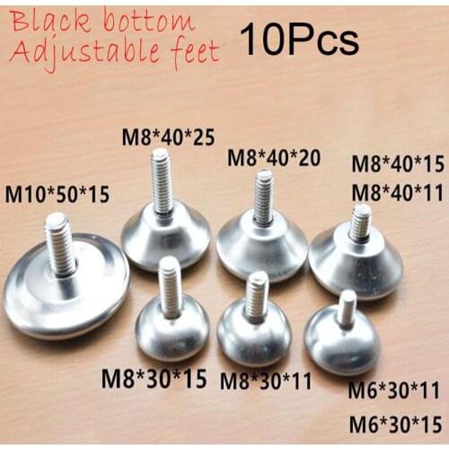 10Pcs Bolt Chair Feet Floor Protector Furniture Pads Sofa Cabinet Table Adjustable leveling Leg Screw-in Furniture Accessory