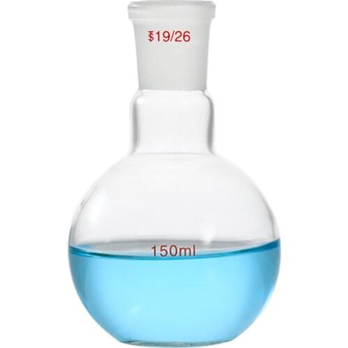 150ml,24/40,1-Neck,Flat Bottom Glass Flask,Lab Boiling Bottle,Single Neck