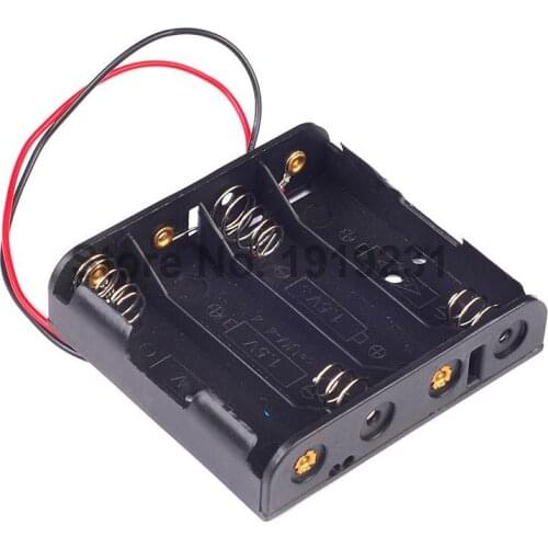 2PCS/Lot Battery Holder Box Case 4 X AA 6V