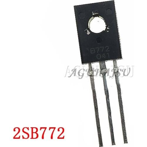 20pcs 2SB772P B772P B772 TO-126 PNP 3A/40V tube new original