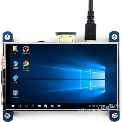 4" Touch Display HDMI LCD for Raspberry Pi 4B, PC Monitors Supports Raspbian/ Ubuntu/ Retropie/ Windows