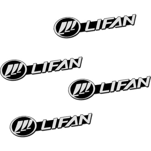 4PCS 3D Aluminum Speaker Stereo Speaker Badge Emblem Sticker For Lifan Solano X60 125CC X50 620 520 320 Auto Styling Accessories