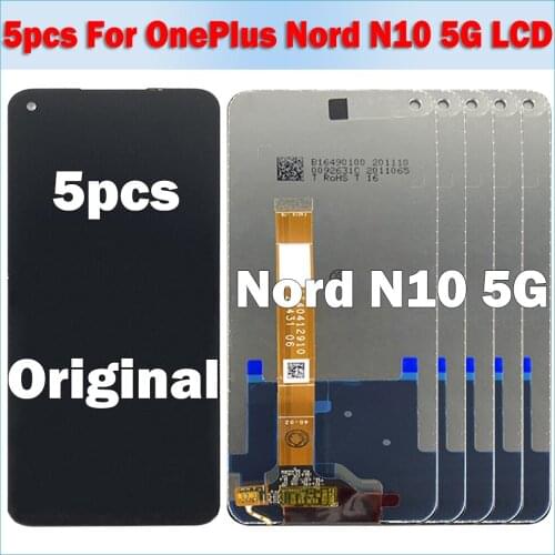 5pcs Original LCD For Oneplus Nord N10 5G BE2029 LCD Display Screen Touch Panel Digitizer For OnePlus Nord N10 5G lcd Display