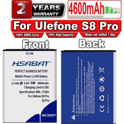 HSABAT S8 Pro 4300mAh High Capacity Battery for Ulefone S8 Pro S8 5.3inch MTK6737 MTK6580 within tracking number