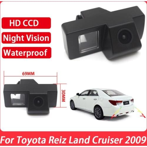 Car Rear View Camera CCD Night Vision Waterproof Reverse Parking Camera high quality RCA For Toyota Reiz Land Cruiser 2009