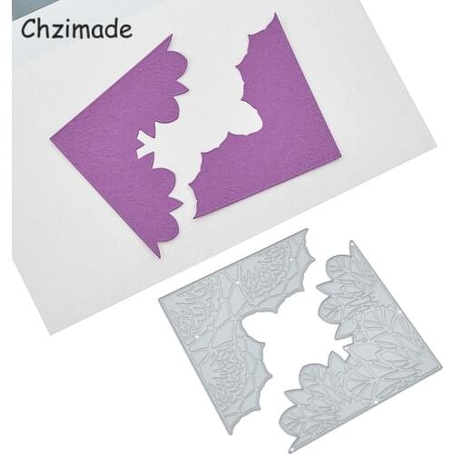 Chzimade 2021 New Arrival Leaves Metal Cutting Dies Scrapbooking Stencil For Diy Card Making Embossing Scrapbook Die Cuts
