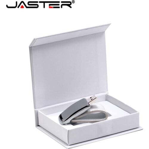 JASTER Custom Logo For USB 2.0 Flash stick 64GB 32GB 4GB 8GB 16GB Pendrive Leather Usb+Gifts Box(Over 10pcs Free Logo)