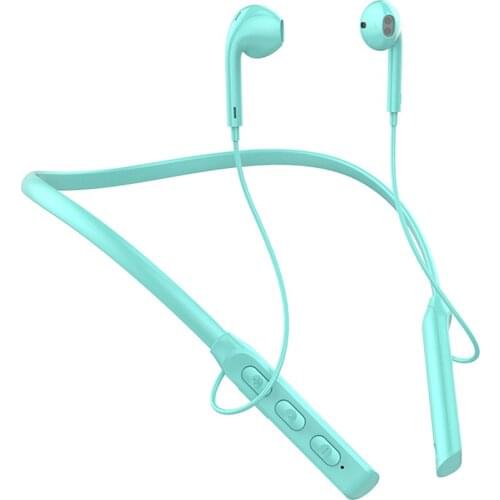 Kebidu 9D stereo noise reduction music headset waterproof sports wireless headset neck-mounted wireless bluetooth 5.0 headset