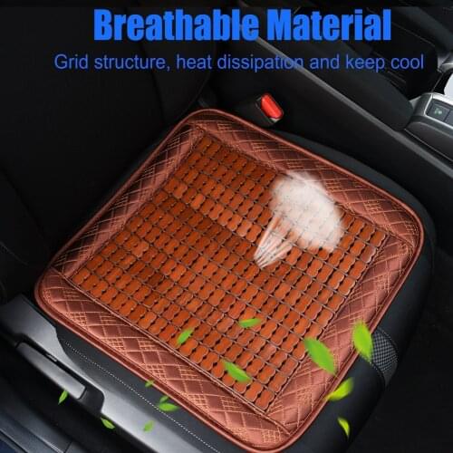 Bamboo Car Seat Cover Pad Mat Auto Chair Cushion Automobiles Protective Non-slip Cover Seat