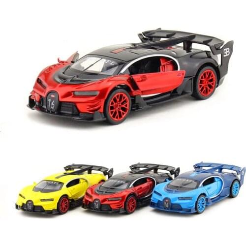 1:32 Scale/Diecast Model/Bugatti Vision GT Concept Super Toy/Sound & Light/Childrens gift/Educational Collection/Pull back Car