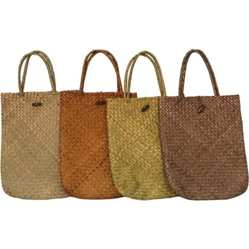 Fashion Women Summer Straw Large Tote Bag Beach Casual Shoulder Bag Handbag Handmade Basket Storage Shopping bag