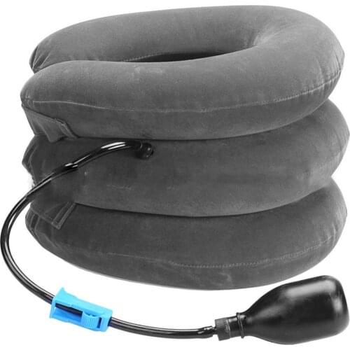 Inflatable Collar Neck Cervical Vertebra Traction Soft Brace Device Headache Head Back Shoulder Neck Pain Neck Tractor Massage