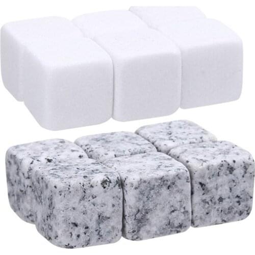 Natural Whiskey Stone Sipping Ice Cube Whisky Stone Whisky Rock Cooler Wedding Gift Favor Christmas Bar 9Pcs/set