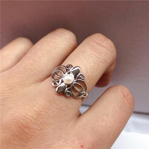 NEW ARRIVAL Ring Base Mountings Findings Settings Adjustable Ring Jewelry Parts Fittings Accessories for Pearl Beads Stones