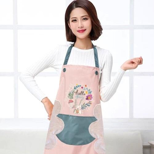 Useful Waterproof Wipeable Oil-Proof Kitchen Aprons Bib Baking Accessories Home Cleaning Tool