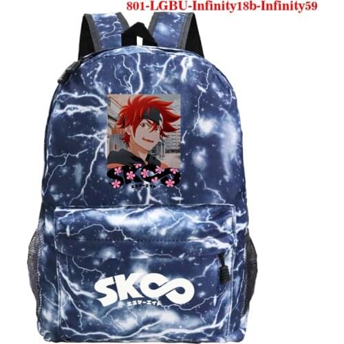 Casual SK8 The Infinity Backpacks Travel Mochila Student Bookbag Anime School Bag Boys Girls Back To School Shoulder Bags Gifts