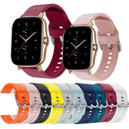 Strap for Huami Amazfit GTS 20MM SmartWatch Band for Amazfit GTR 42mm Bip U Bip S GTS 2 /Mini Silicone Bracelet Wristband Correa
