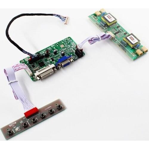 RT2281 LCD controller board with DVI VGA support for 20.1 inch 1680x1050 lcd panel LM201WE3-TLF8 M201EW02 VC diy free shipping