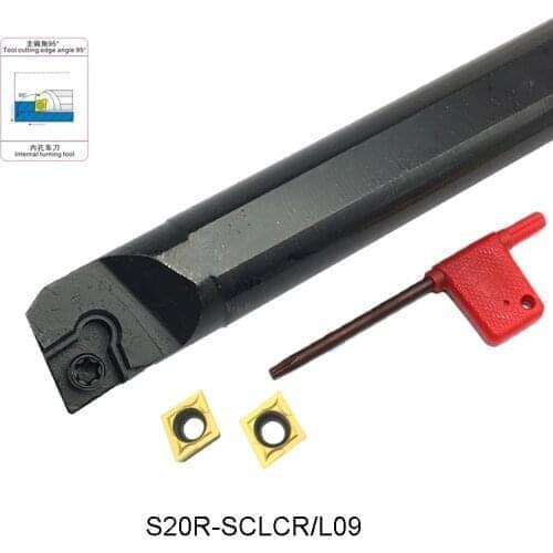 S20R-SCLCR09 S20R-SCLCL09 Internal turning tool holder cutting tools for mini CNC lathe Machining Center for CCMT09T304
