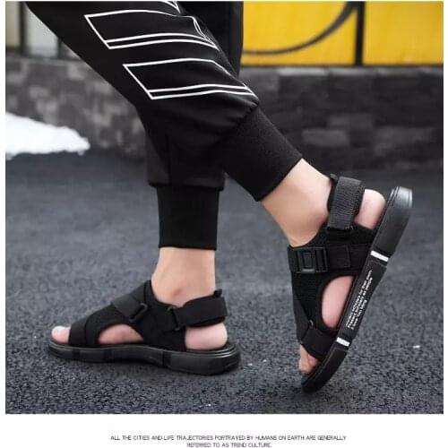 Mens Sandals Summer Comfortable Slip Thick Sandals Summer Beach Shoes For Lovers Personality Outdoor Casual Shoes Slipper