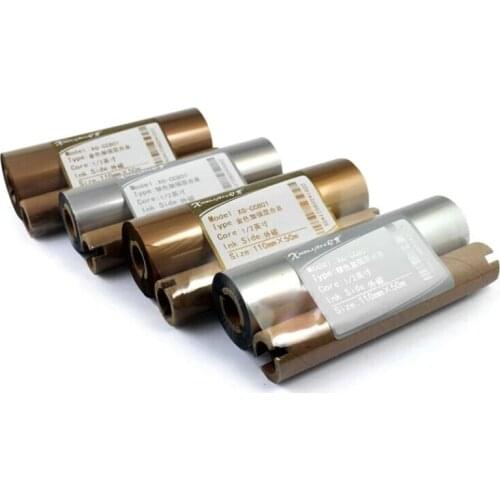 Sliver Color Resin Wax Barcode Ribbon 110x50m for Zebra compatible label printer