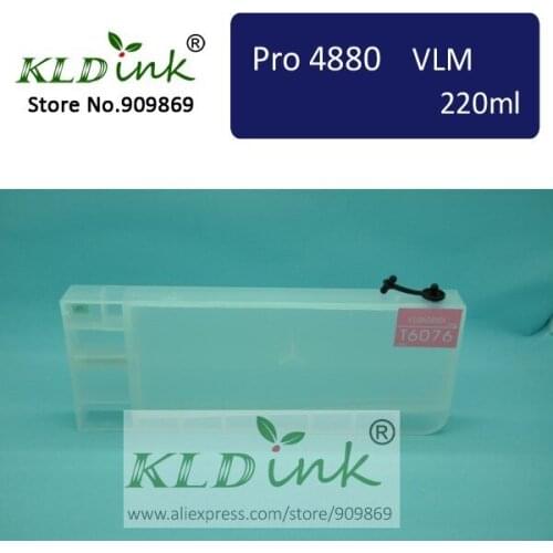 [KLD Ink] Compatible T6066 refillable ink cartridge for Stylus Pro 4880 Large Format Inkjet Printer ( 1 cartridge with chip)