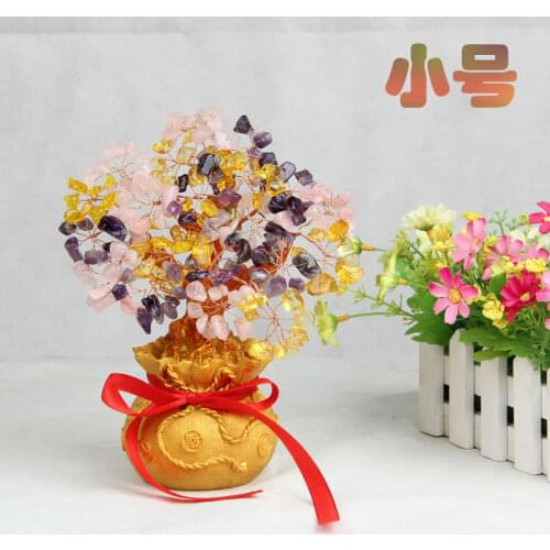 All kinds of natural crystal fortune tree fortune tree ornaments