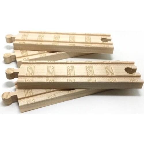 15cm Straight track railroad tracks are beautifully designed Can connect BRIO wooden track compatible with Wooden Rail trains