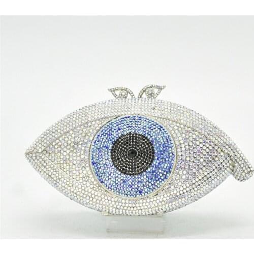 Ladies Party Small Purse Women Evening Party Big Eye Diamonds Luxury Clutch Fashion Rhinestone Wedding Party Clutch Evening Bags