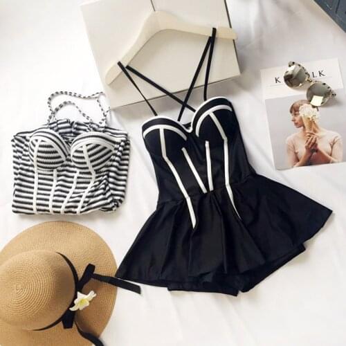 2021 Swimdress Swimsuit for Womens Traje De Bano Mujer One Piece Swimsuits Summer New Swimwear Push Up Padded Swim Beach Dress