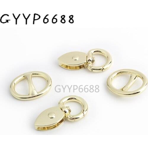 10-30sets 17*26mm Strap Buckle For Belt wide shoulder bag strap Light gold 24*45mm connector handbag accessories