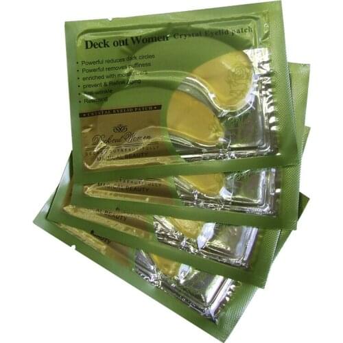 10Pcs=5Pairs Gold Collagen Eye Mask Skin Care Eye Patches Anti-Aging Crystal Anti Dark Circle Anti-Puffiness Cream