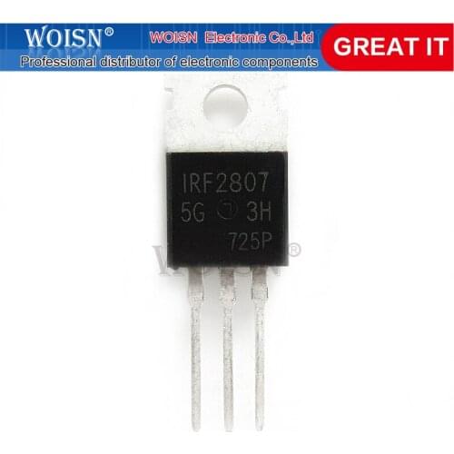 10PCS IRF2807PBF IRF2807 TO-220 TO220 MOS FET tran new original In Stock