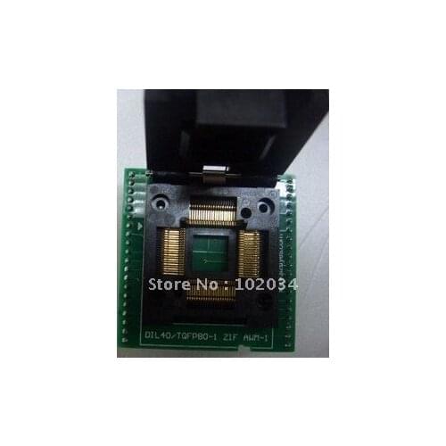 100% NEW AT89C51SND1 89C51SND1 QFP80 TQFP80 IC Test Socket / Programmer Adapter / Burn-in Socket for AT89C51SND1