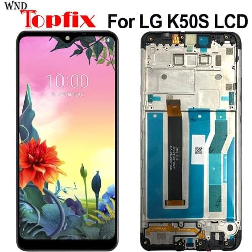 100% Test For LG K50s LCD Play Display Touch Screen Sensor Panel Digiziter Assembly New For LG K50s 2019 X540HM X540 X540EMW LCD