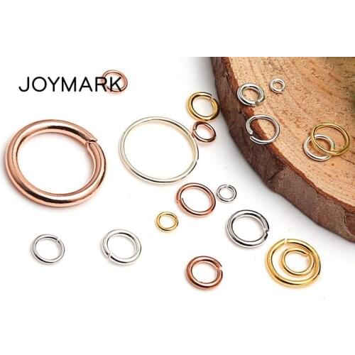 2.5mm-6mm 10 Sizes Round Open 925 Sterling Silver Jump Rings DIY Jewellery Accessories Split Rings SJR-OR0.6X2.5mm