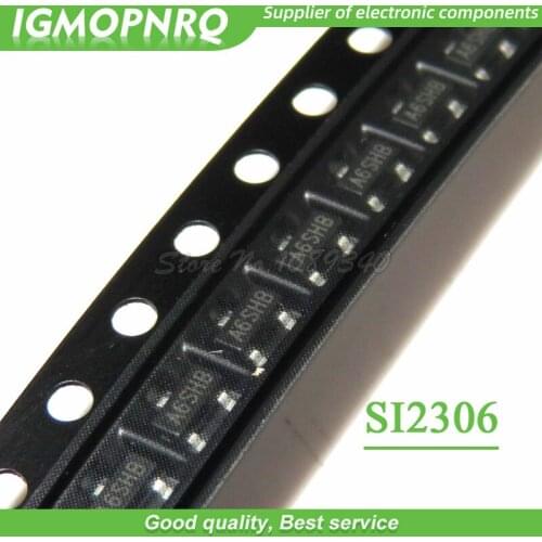 20PCS Channel MOSFET SI2306 3.5A / 30V SOT23 N Channel FET transistor New Original Free Shipping